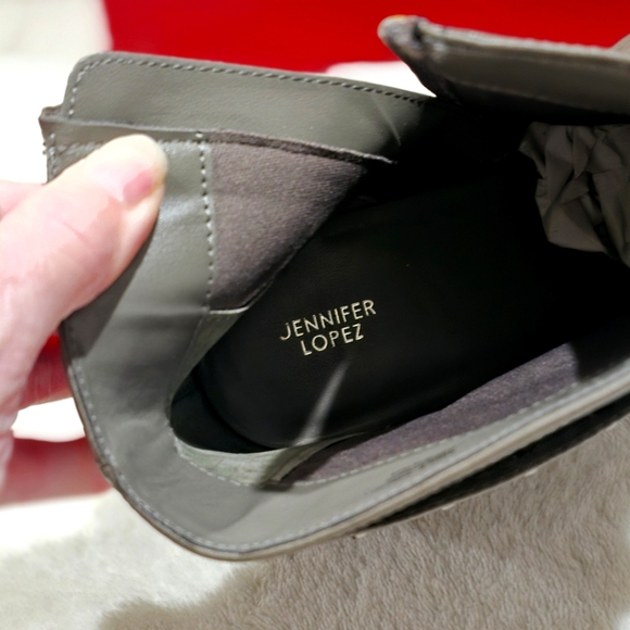 🆕️🆑 Jennifer Lopez Ankle Boots | Block Heel Leather Straps & Chains Details 9½ - Picture 11 of 14